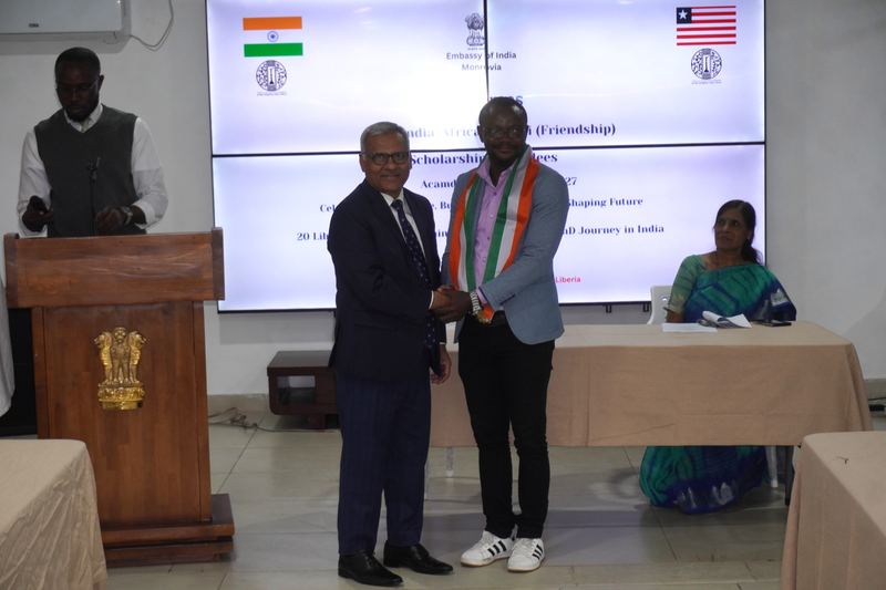 Honouring of 20 Liberian Students Awarded ICCR India–Africa Maitri Scholarships for AY 2026-2027 – 06 July 2026